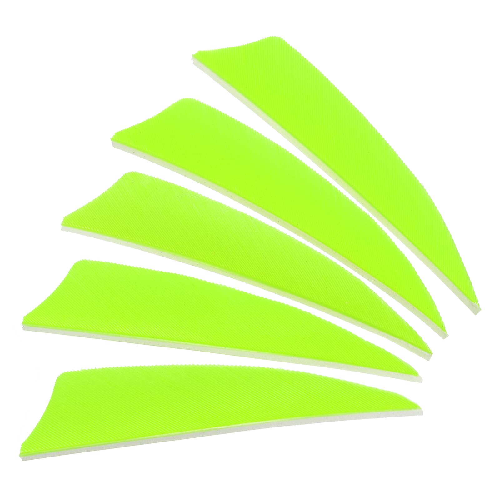 PATIKIL Arrows Vanes 50 Pack 3 Inch Arrow Turkey Feather Fletch Left Wing Fletching Fluorescent Green for DIY Target Shooting