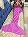 U-miss Mermaid Blanket Crochet and Mermaid Tail Blanket for Adult, Super Soft All Seasons Thicken Sleeping Blankets(71