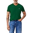 Lacoste Men's Short Sleeve V-Neck Pima Cotton Jersey T-Shirt