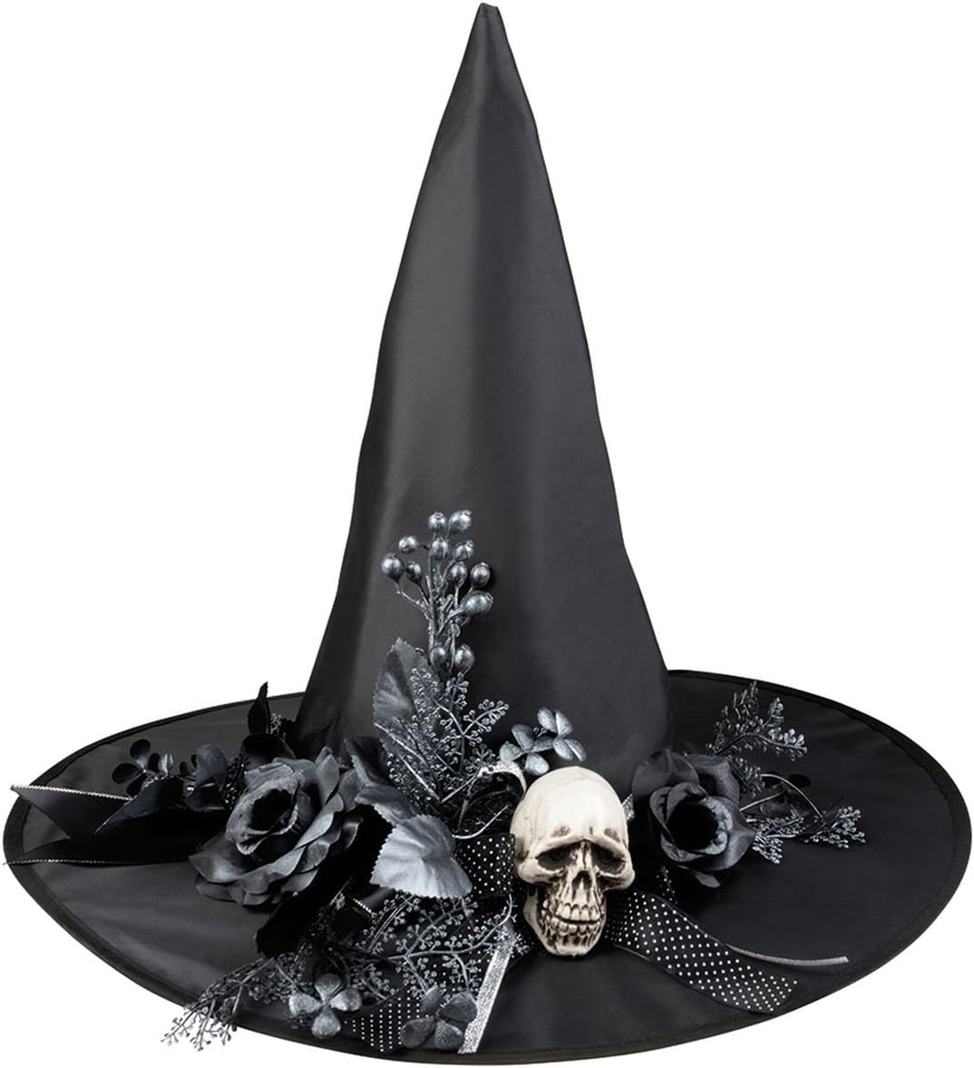 Boland 96993 Witches' Skulla Hat, One Size, Black