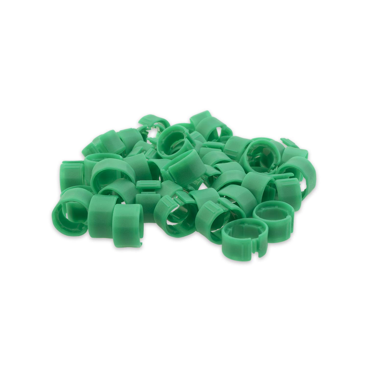 LINKUP - Cat7 26AWG Cable Identifier Coloured Rings - Green (50 Pack)