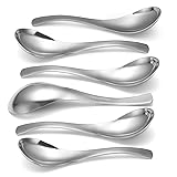 HIWARE Thick Heavy-weight Soup Spoons, High Grade