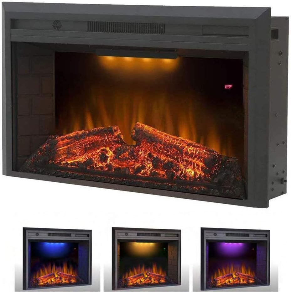 APAN Chimenea eléctrica Empotrada y montada en la Pared 1500W