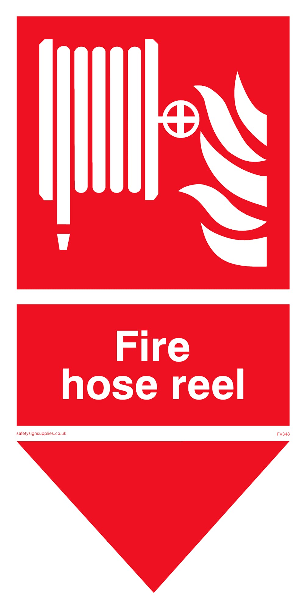 Pack of five - Fire Hose Reel Sign - 100x200mm - P12