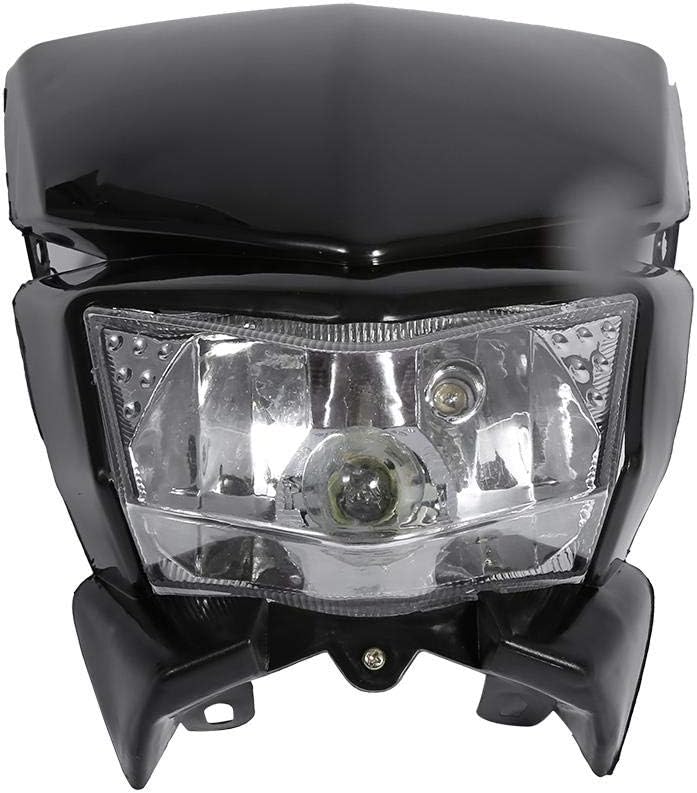 qiilu 12v universal moto faro de faro