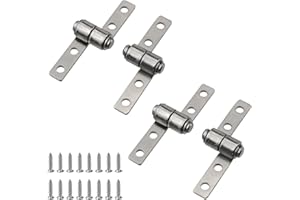 MY MIRONEY 2 Sets 360 Degree Torque Hinge Carbon Steel Torque Shaft Hinge Hardware Torque Friction Type Positioning Hinges with Screws, 1N.m, Large