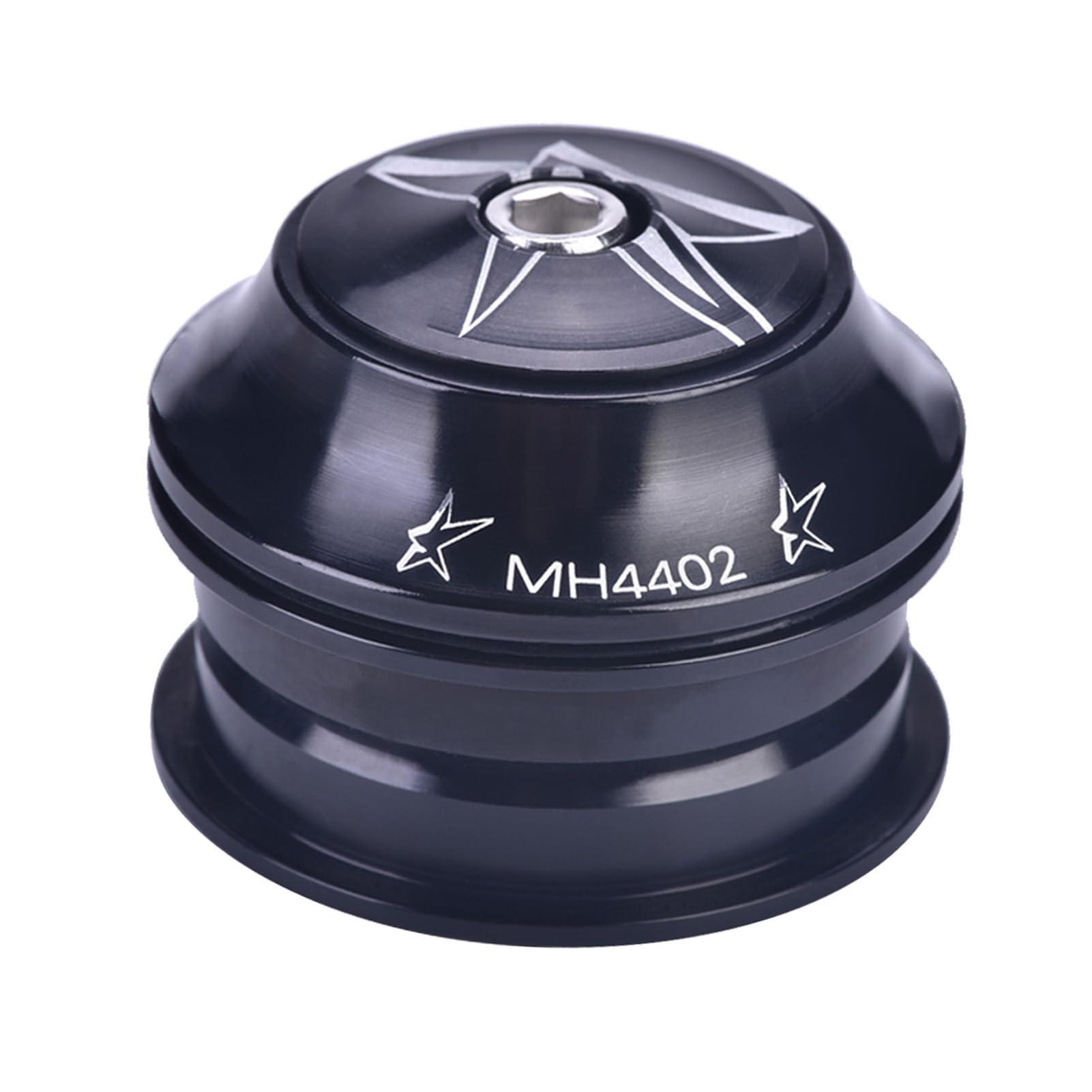 WGFOIP Bicycle Headsets with 44mm Cups, Aluminium Alloy Bike Front Fork Stem Headset Replacement for Mountain Road Bike(Black)