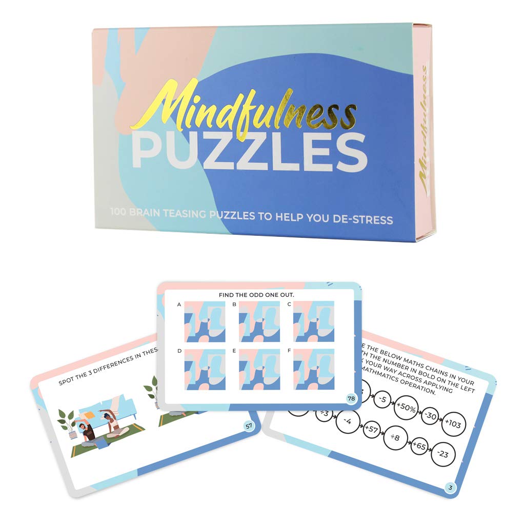 Gift Republic GR670021 Mindfulness Brain Training Puzzles Cards
