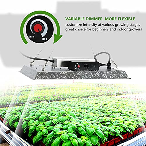 Sokply TS1000 LED Grow Light with Samsung Diodes, Dimmable Full