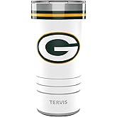 Tervis Traveler NFL Green Bay Packers - Arctic Triple Insulated Tumbler Travel Cup Keeps Drinks Cold & Hot, 20oz, Stainless Steel