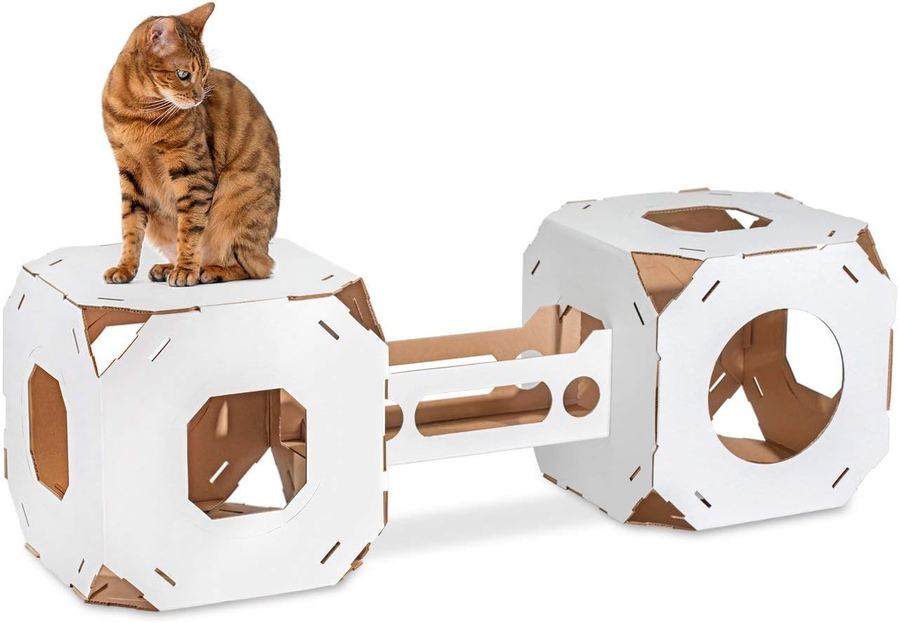 Cat Amazing Stacks! Modern Cat Condo & Modular Cat Tree House