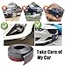 CUagain Universal Front Bumper Spoiler, 8.2Ft/250Cm Universal Carbon Fiber Bump Clips Body Trim Splitter Spoiler Side Skirt for Car Truck