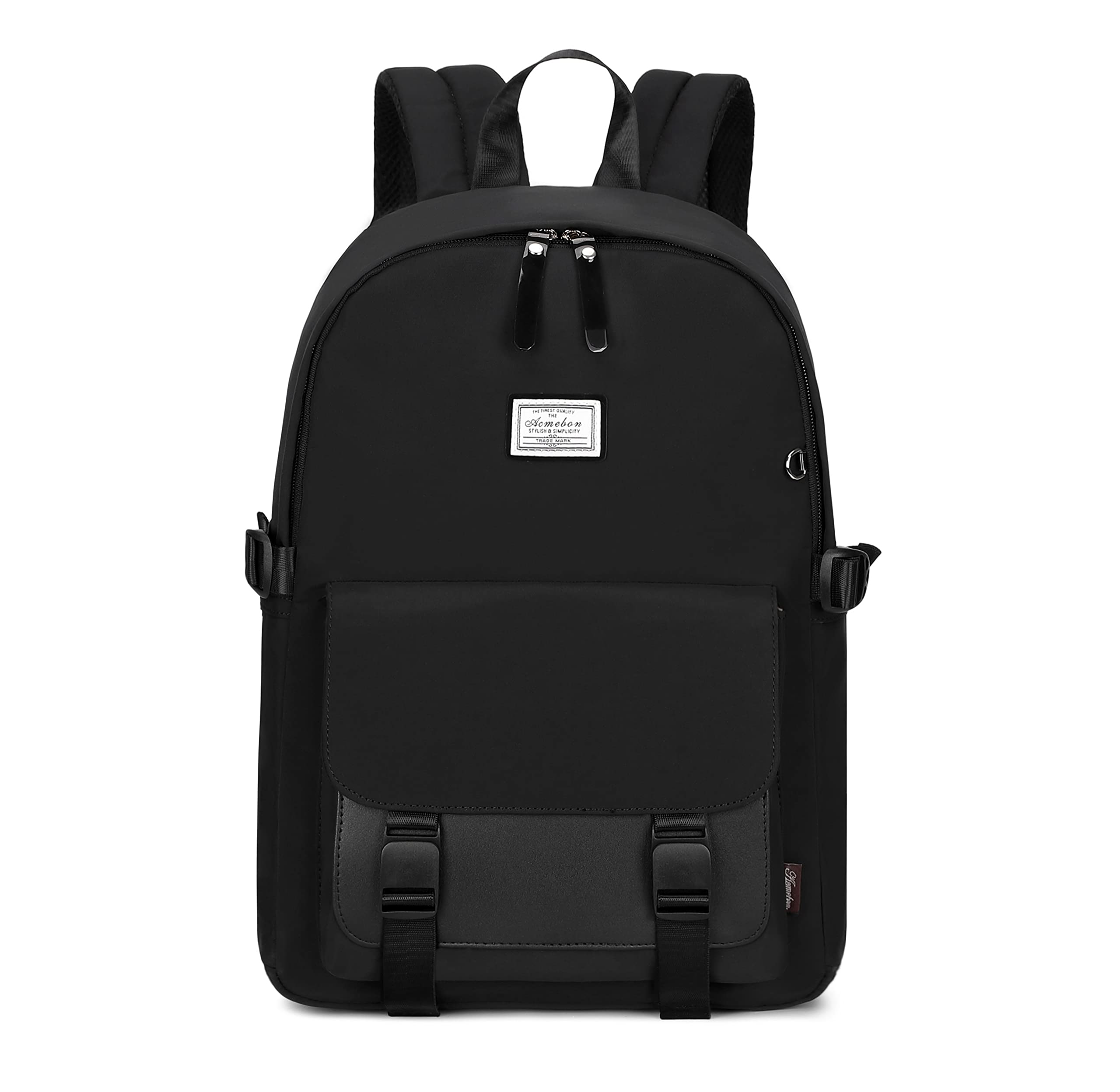 Acmebon Teen Girl Backpack for School Women Casual Backpack Purse Black