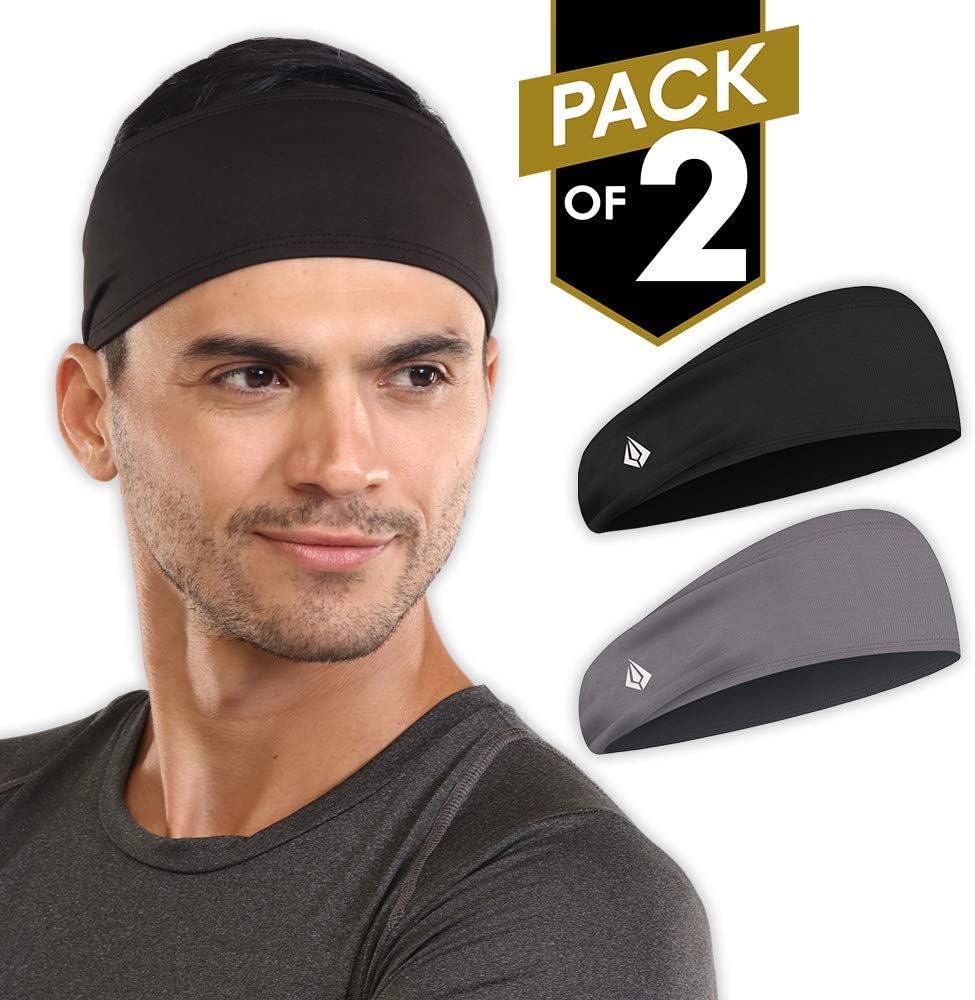 IGN1TE Mens Headband - Running Sweat Head Bands for Sports - Athletic Sweatbands for Workout/Exercise, Tennis & Football - Ultimate Performance Stretch & Moisture Wicking