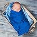 Muslin Swaddle Blanket 2 pack By Eden’s Grace- “Navy Blue and Teal Green”- Extra Large 47 x 47 inch-Ultra Soft Bamboo Swaddle Blankets- Perfect Baby Shower Gift