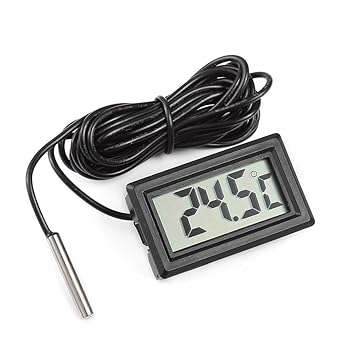 YouFia - Mini termómetro digital con pantalla LCD para acuario ...