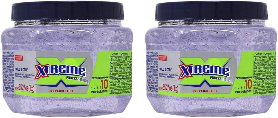 Wet Line Xtreme Professional Styling Gel 35.27 oz (Pack of 2)