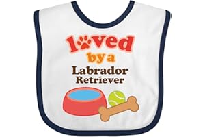 inktastic Labrador Retriever Loved By a Baby Bib