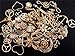 Yansanido 100 Gram (approx 40-60pcs) Assorted DIY Antique Charms Pendant Mixed Charms Pendants (Gold)