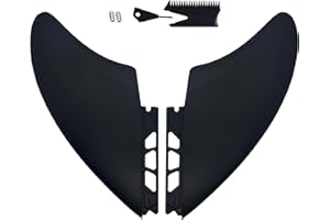 OITRCSS Twin Keel Twin Tab ii/Single Tab Surfing Fins -Keel Twin Fins Set - Fins for Fish Surf Boards