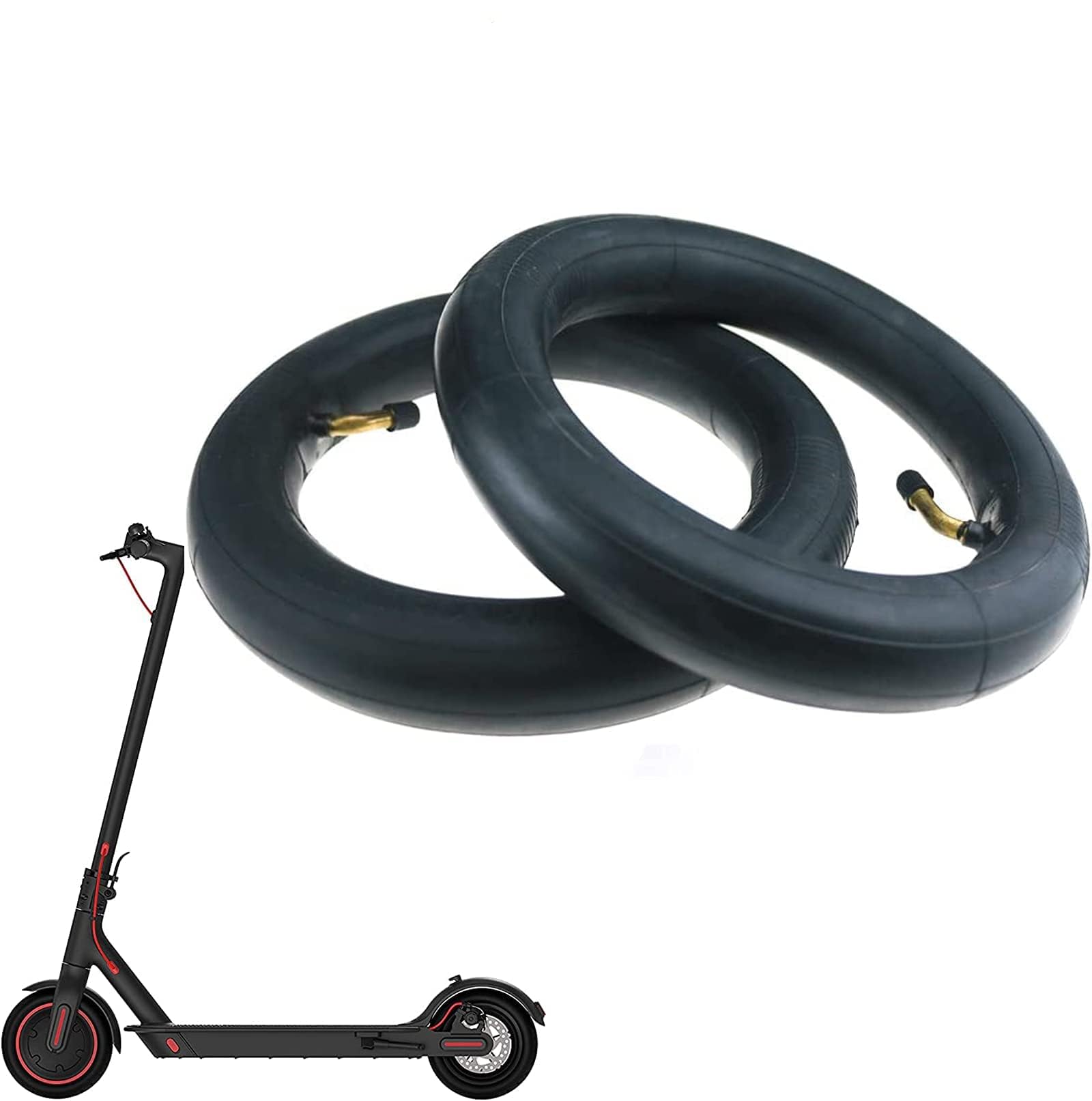 Gdraco 2Pcs 8.5inch (8 1/2 x2) Inner Tubes, Anti-slip Double Thickness Replacement Tube with 2 Tyre Stick for Xiaomi M365/Pro, Mijia Scooter, Electric Scooter 8.5" Universal Inflatable Tires