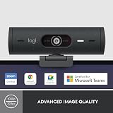 Logitech Brio 500 Full HD Webcam with Auto-Framing Privacy Shutter USB-C view 2