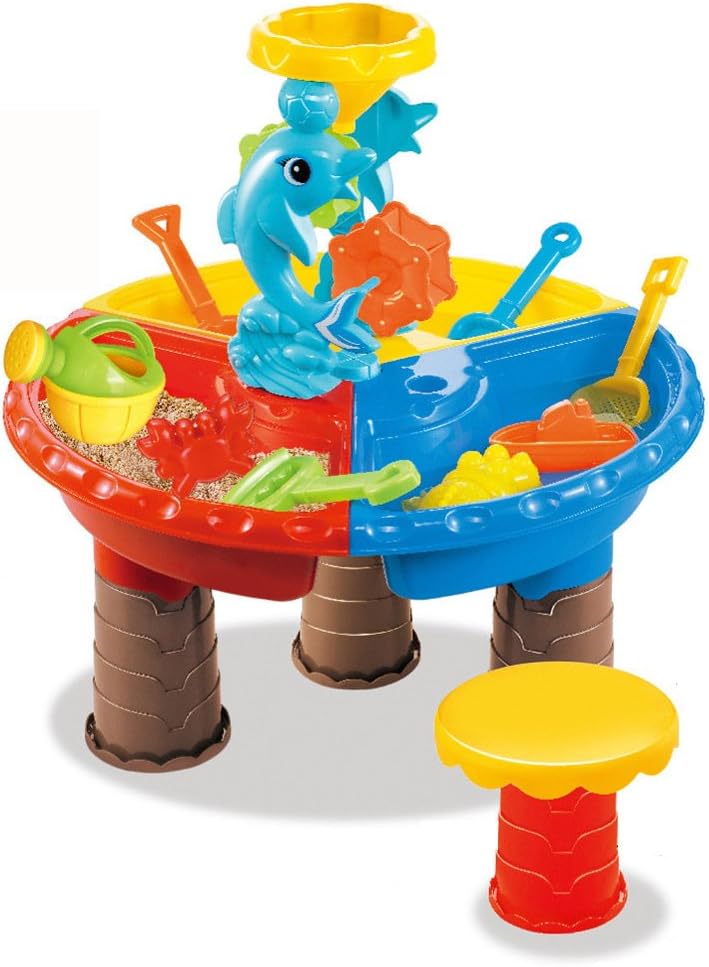 JWBOSS Sand Water Table Playing Sand Clay Funny Plastic 1 Set Education Learning Tools #12 Dolphin Round