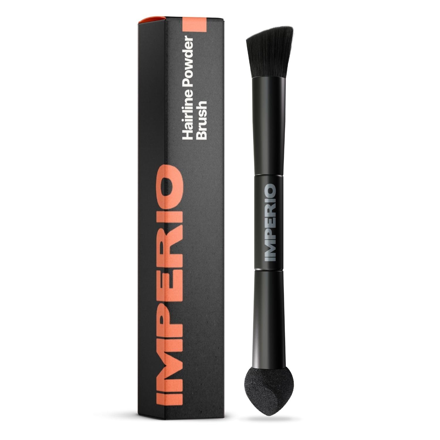 IMPERIO 2in1 Hairline Powder Brush for Precise Application & Blending of Root Touch Up at the Hairline & Recreating Individual Strands (The Original)