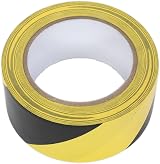 Sealey Hazard Warning Tape 50mm x 33m Black Yellow PVC Adhesive Film view 2