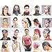 6PCS Headwear, Headband Scarf Bandanna Headwrap Mask Neckwarmer & More 12-in-1 Multifunctional Stretchable Sport & Casual (6PC.The Stars and Stripes Series)