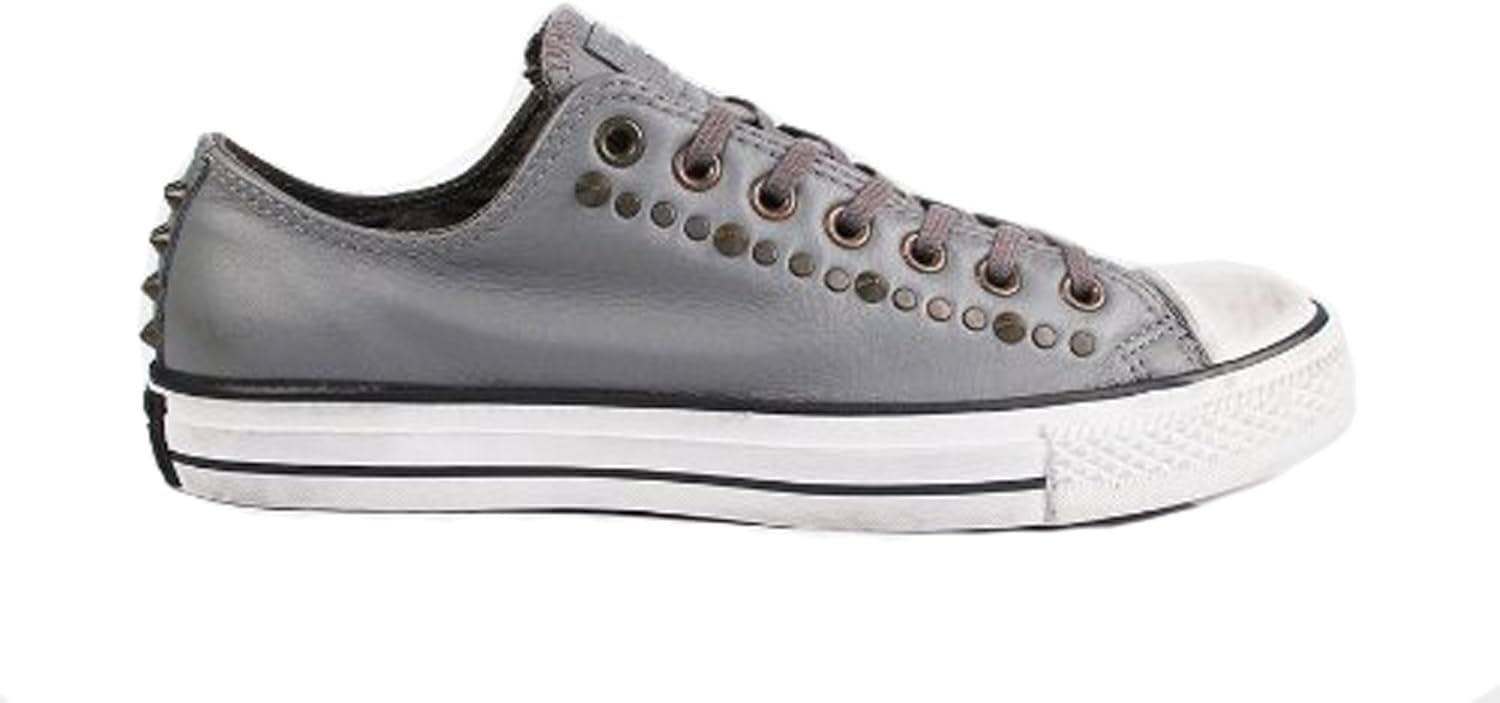 grey studded converse
