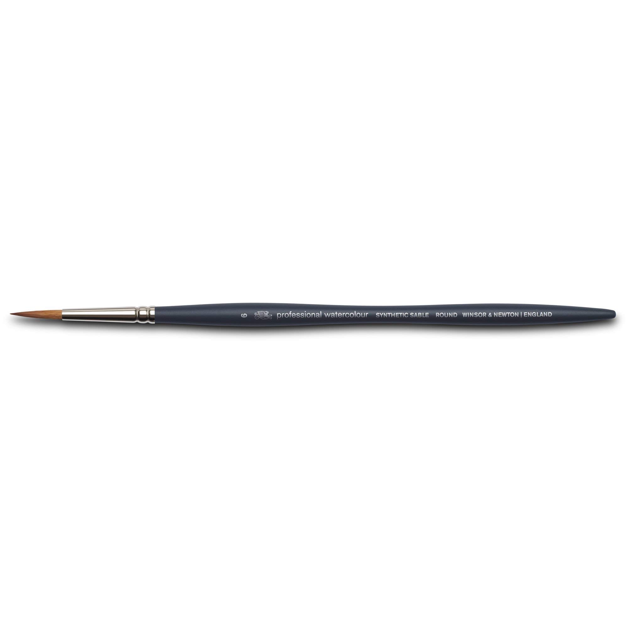 Winsor & Newton Professional Watercolour Brush, Gray, Rundpinsel-Nr. 6, Grey, 5011106