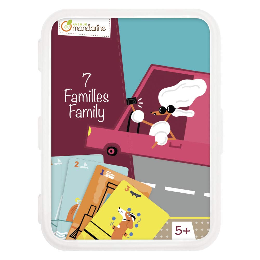 Avenue Mandarine - Ref CO101O - Families Card Game - Game of Association - Cards with Elegant & Original Graphics, 15 Minute Gameplay, 2-5 Players, Suitable for Ages 5+