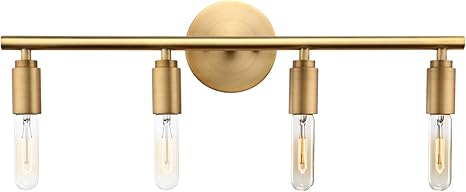 Amazon Com Phansthy 4 Light Vanity Light Simplicity 4 Light Bathroom Wall Sconce Antique Bronze Home Improvement
