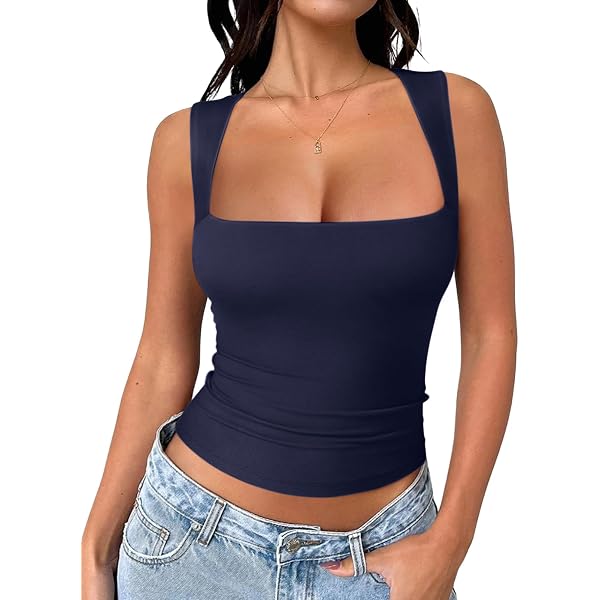 Camiseta Sin Mangas Con Doble Forro Sin Costuras Para