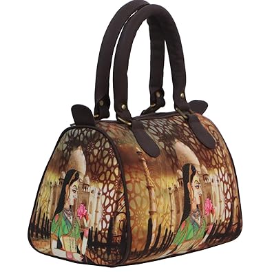 Bangprice Canvas digital printed multipurpose Speedy 9828 duffle tote and handbag for Girls/Women