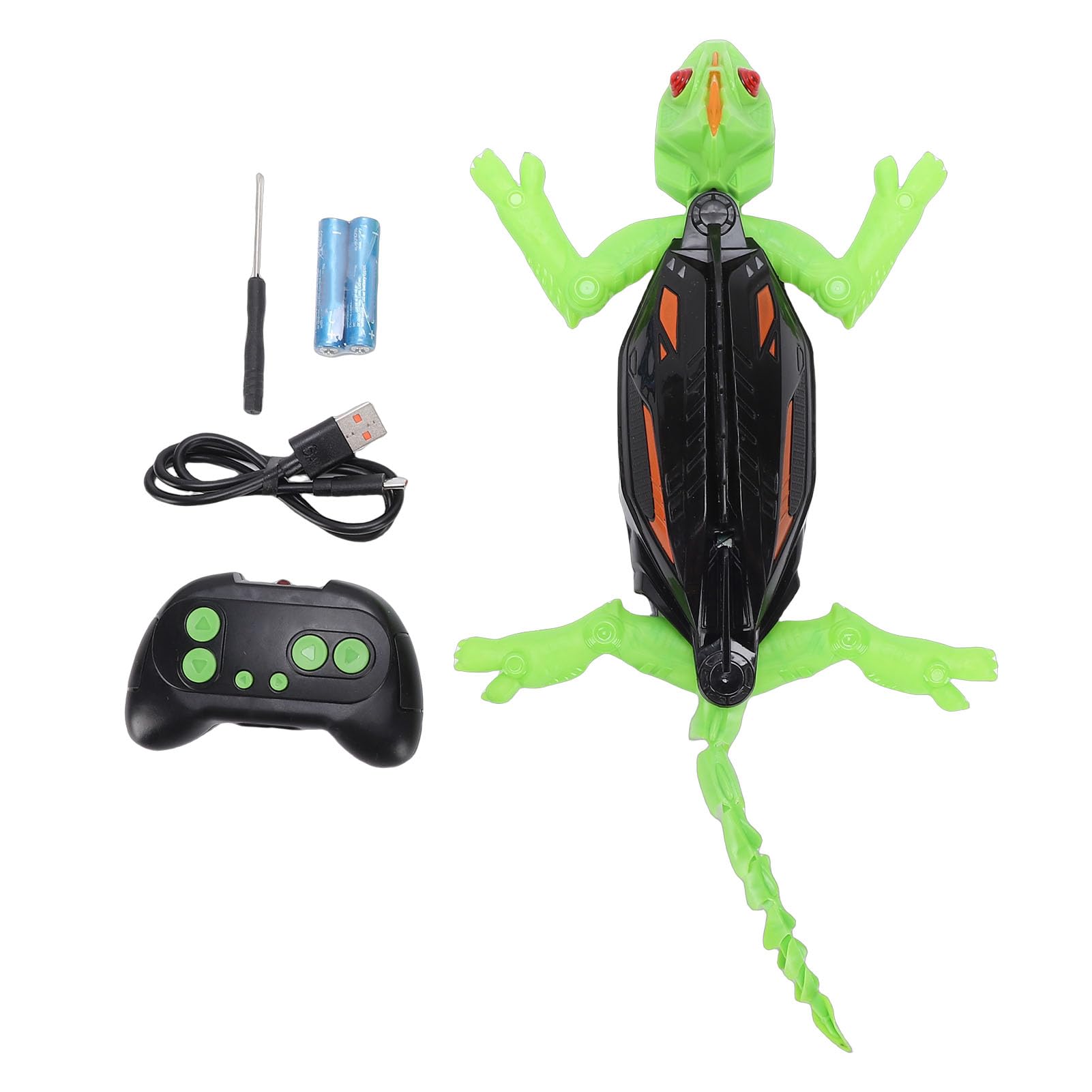 Elprico Wall Crawler Gecko, Realistic Electric Wall Climbing Lizard Toy Rechargeable Simulation Animal with Wireless Remote, for Boys Girls Kids (Green)