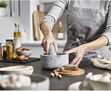 Joseph Joseph Dash Pestle and Mortar Natural Granite Bamboo Lid Spice Grinder view 2