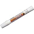 Sharpie Mean Streak Permanent Marking Stick, Bullet Tip, White, Box of 12
