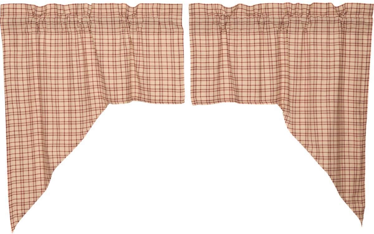 Amazon Com Vhc Brands Rustic Lodge Kitchen Curtains Durango Rod