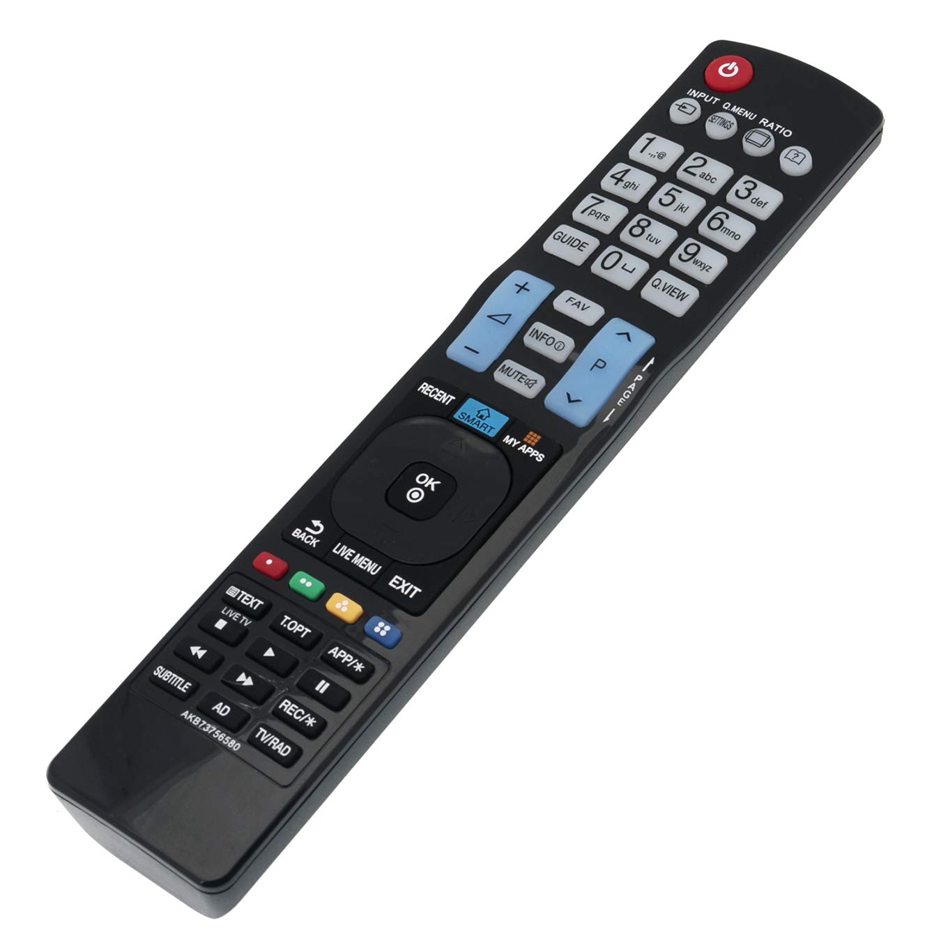 VINABTY AKB73756580 Replacement Remote Control Fit for LG LED TV 42LB630V-ZA 32LB652V-ZA 32LB653V-ZK 32LB650V-ZE 32LB650V-ZN 39LB650V-ZA 50LB652V-ZA 50LB653V-ZK 50LB650V-ZE 50LB650V-ZN 55LB650V-ZA