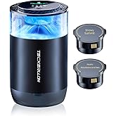 TECXERLLON Smart Car Air Freshener, Car Diffuser with Mist Light & 2 Diffusers Oil Refills for 3200 Sprays, 3 Scent Modes, Auto On/Off, Long Lasting Car Air Freshener for Car, Home, Office, Bedroom