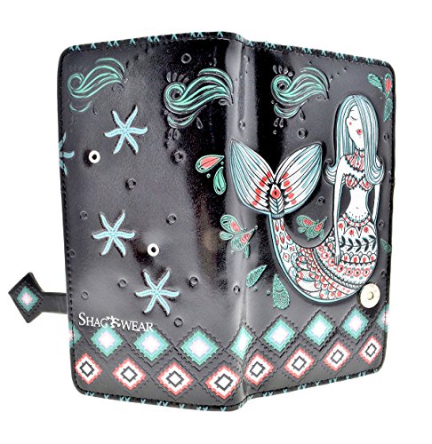 Shagwear Mermaid Garden Wallet Black