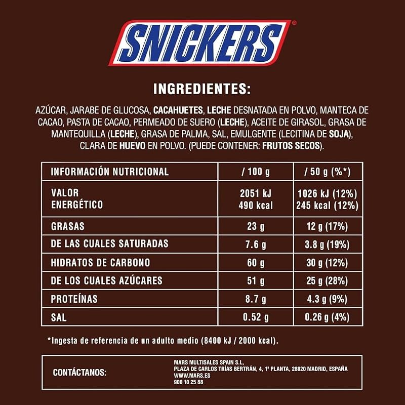 Barrette Cioccolato Caramello e Arachidi Multipack 24x50g
