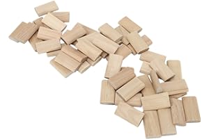 NAROOTE Wood Biscuits, 50Pack 8mm x 40mm Beechwood Loose Tenons Compatible with Domino Loose Tenons Joinery Systems, Domino Beech Tenons for Crafting Woodworking