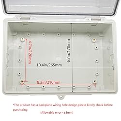 Zulkit Junction Box ABS Plastic Dustproof