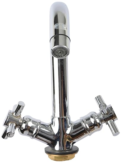 National Sanitation Steel Wash Basin Mixture Tap (Silver)