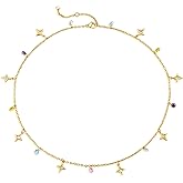 Fettero Cute Choker Necklace for Women Colorful Daisy Flower Choker Cute Chain Choker Necklace Delicate Fashion Gold Dainty Simple Necklace for Women Jewelry Gifts