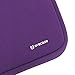 Evecase 13.3-14 inch Slim Portable Neoprene Carrying Laptop Sleeve Case Bag w/ Handles and Accessory Pocket (Purple with Black Trim)