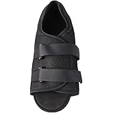 ARTIBETTER Post Op Shoe Walking Boot with Adjustable Strap Post Injury Surgical Foot Cast Sandal Square Toe Orthopedic Support Brace for Broken Bone Male Size 6-6.5, Female Size 7.5-8 Black